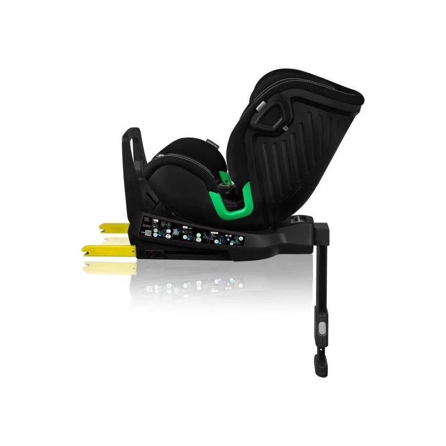 Lionelo - Cadeira de carro com base giratória HARMONY i-Size 40-150 cm preta