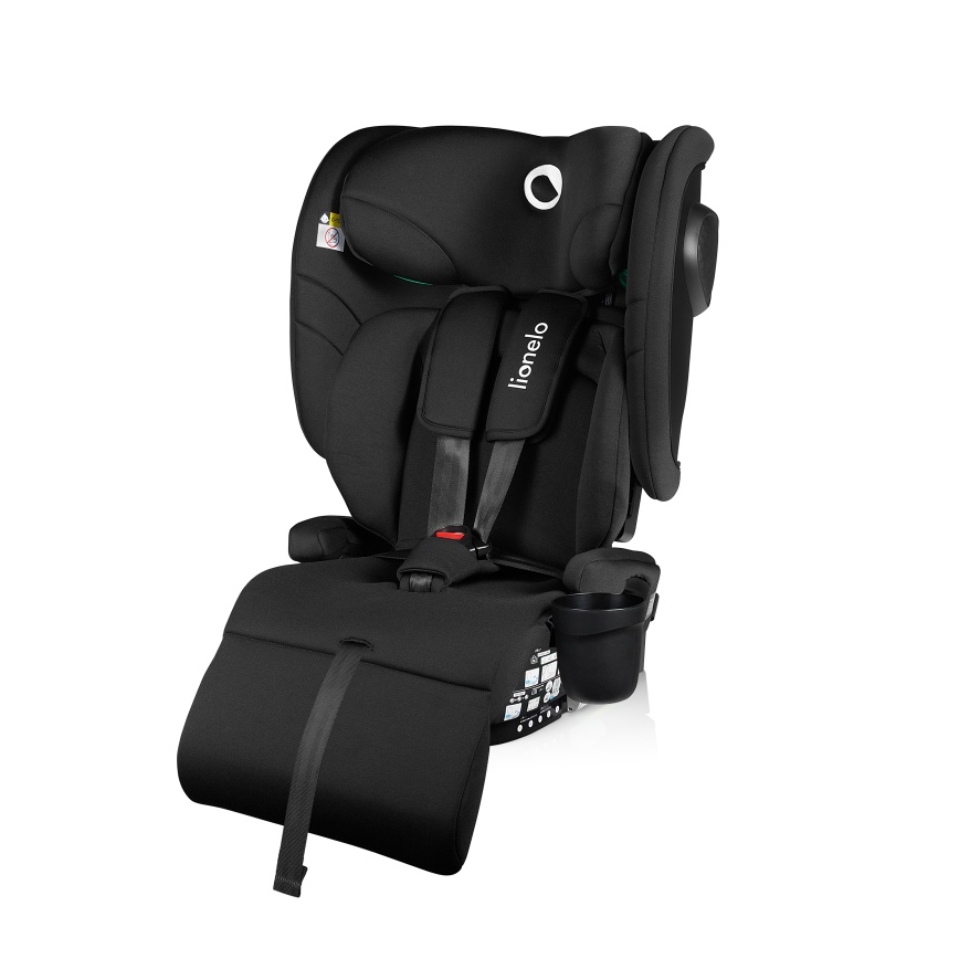 Lionelo - Cadeira de carro dobrável NELLY i-Size 76-150 cm Preto Carbono