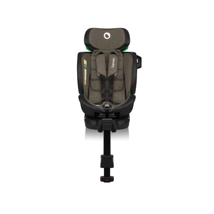 Lionelo - Cadeira de carro giratória com base HARMONY i-Size 40-150 cm preto/oliva