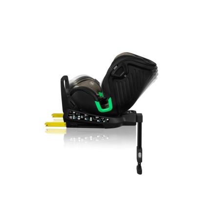 Lionelo - Cadeira de carro giratória com base HARMONY i-Size 40-150 cm preto/oliva