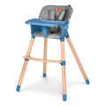 Lionelo - Cadeira de refeição infantil 2 em 1 KOEN Azul Céu
