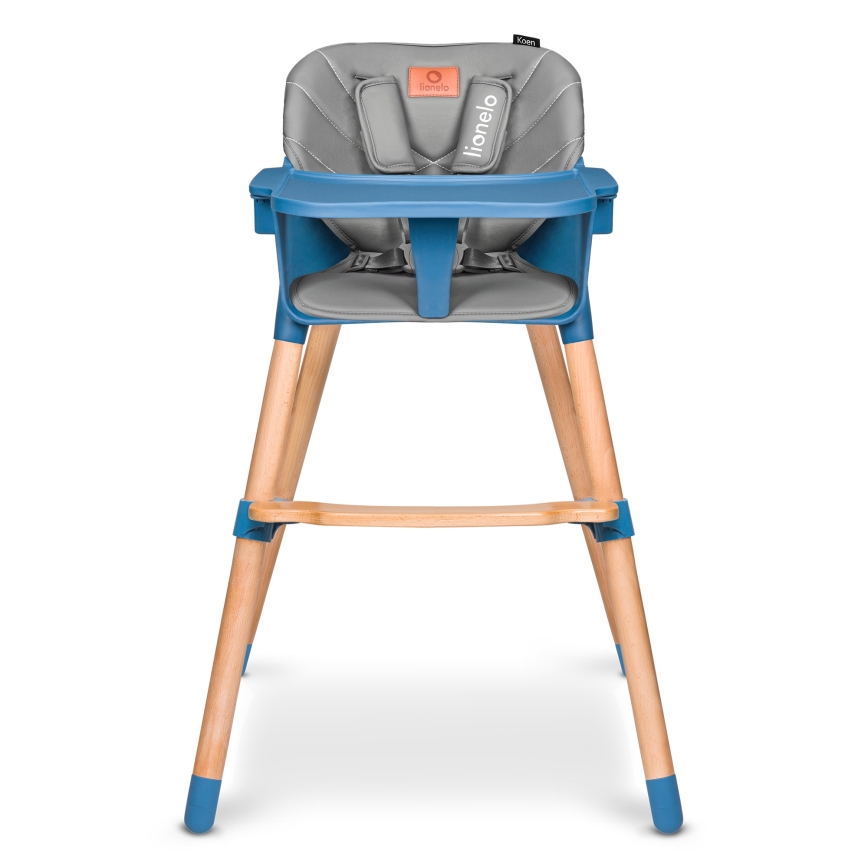 Lionelo - Cadeira de refeição infantil 2 em 1 KOEN Azul Céu