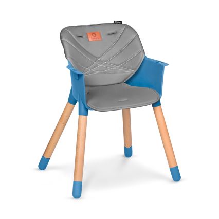 Lionelo - Cadeira de refeição infantil 2 em 1 KOEN Azul Céu