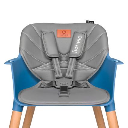 Lionelo - Cadeira de refeição infantil 2 em 1 KOEN Azul Céu