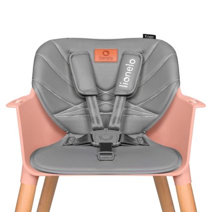 Lionelo - Cadeira de refeição infantil 2 em 1 KOEN Rosa