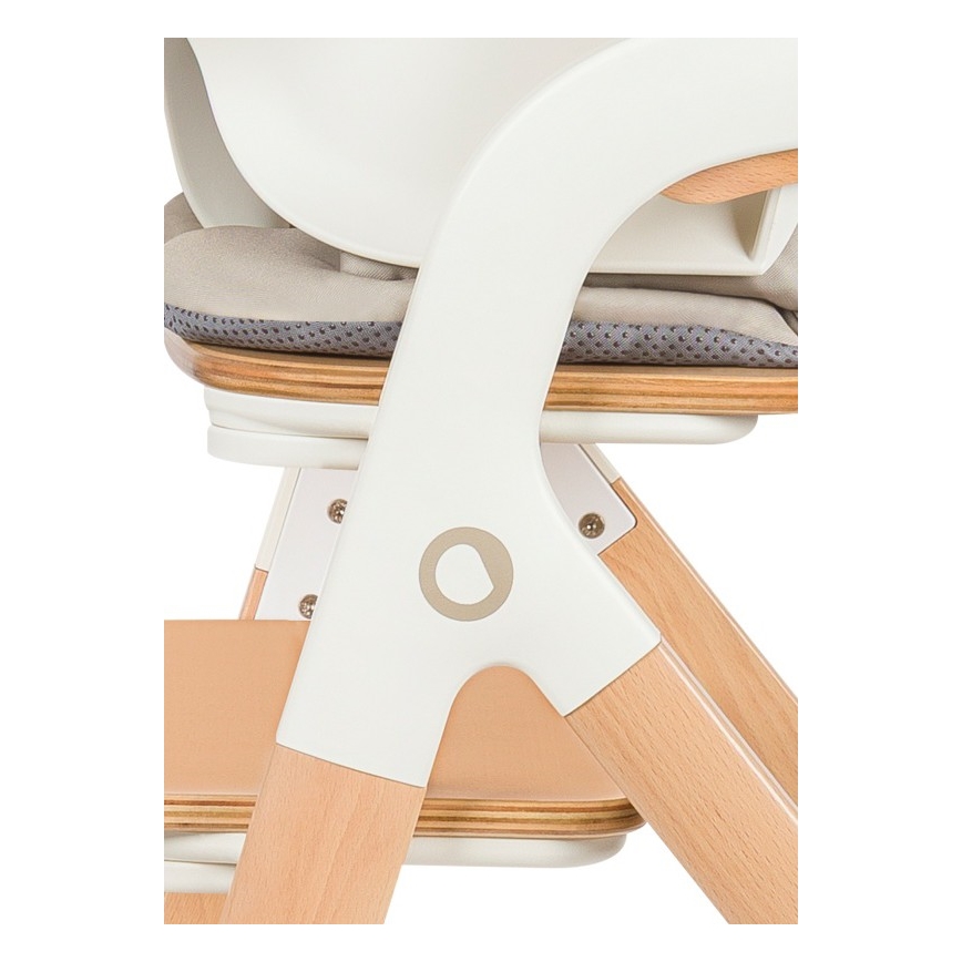 Lionelo - Cadeira de refeição infantil 3 em 1 MEGAN White Wood