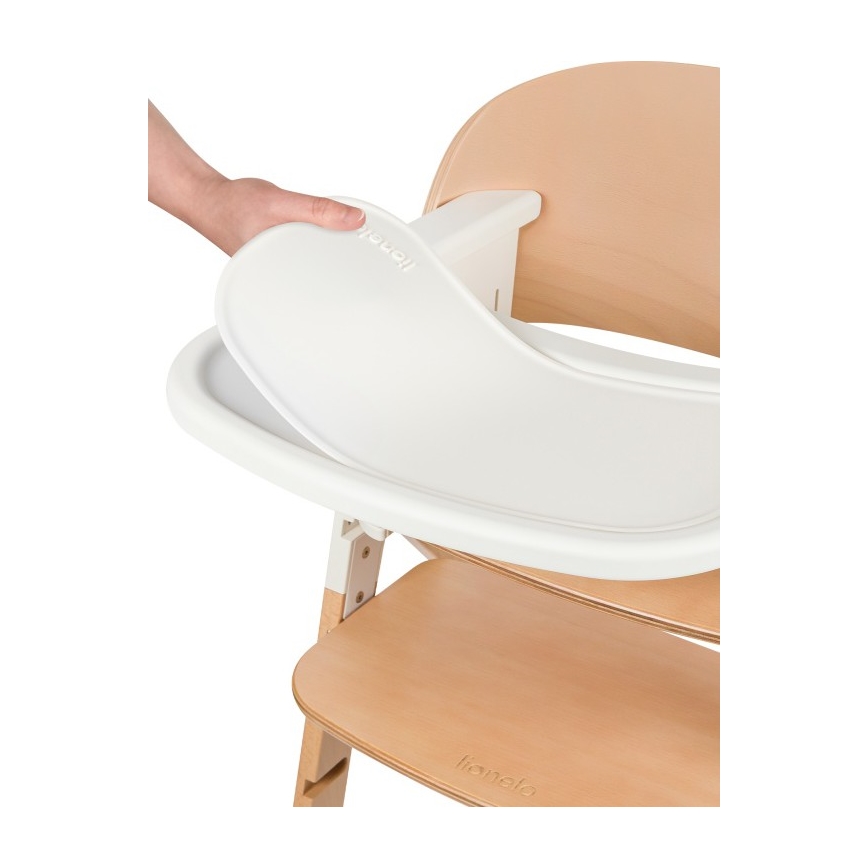 Lionelo - Cadeira de refeição infantil 3 em 1 MEGAN White Wood