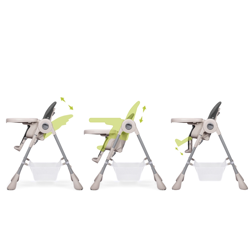 Lionelo - Cadeira de refeição para criança ZANNA cinzento