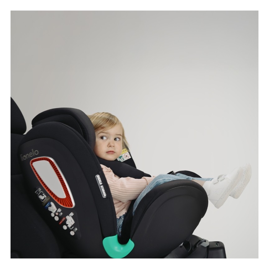 Lionelo - Cadeira auto com base giratória ANTOON PLUS i-Size 40-105 cm Preto Ônix