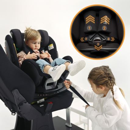 Lionelo - Cadeira auto com base giratória ANTOON PLUS i-Size 40-105 cm Preto Ônix