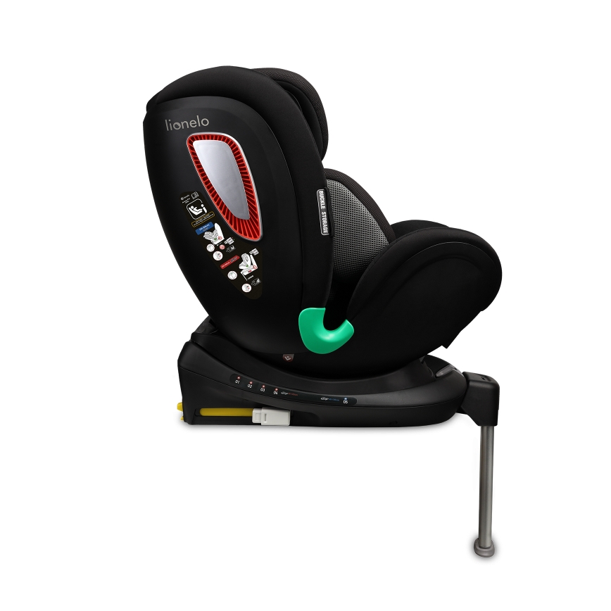 Lionelo - Cadeira auto com base giratória ANTOON PLUS i-Size 40-105 cm Preto Ônix