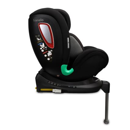 Lionelo - Cadeira auto com base giratória ANTOON PLUS i-Size 40-105 cm Preto Ônix