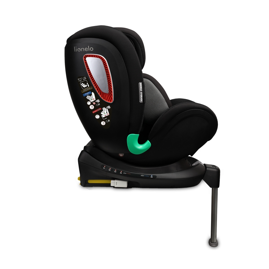 Lionelo - Cadeira auto com base giratória ANTOON PLUS i-Size 40-105 cm Preto Ônix