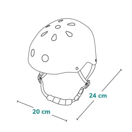 Lionelo - Capacete infantil HELMET Bege Areia
