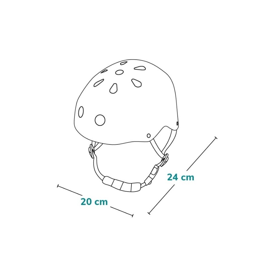 Lionelo - Capacete infantil HELMET Branco