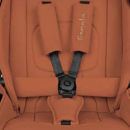 Lionelo - Carrinho 2 em 1 MIKA PLUS Castanho Ferrugem