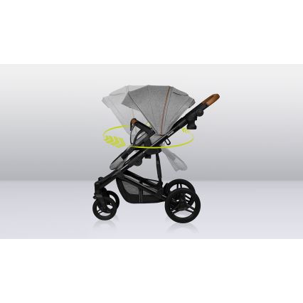 Lionelo - Carrinho combinado 2 em 1 MARI TOUR Grey Stone