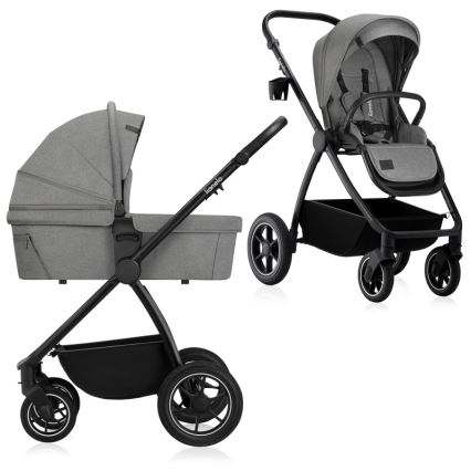 Lionelo - Carrinho combinado 2 em 1 MERIL Grey Stone