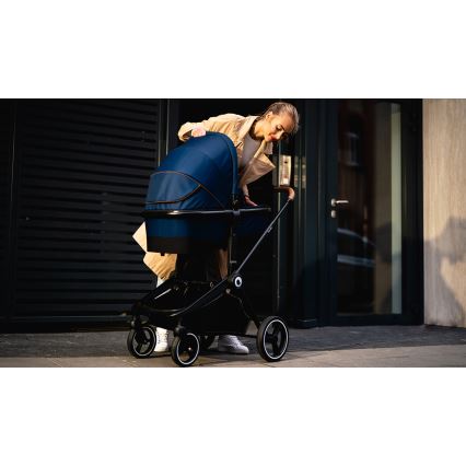 Lionelo - Carrinho combinado 2 em 1 MIKA Azul Marinho