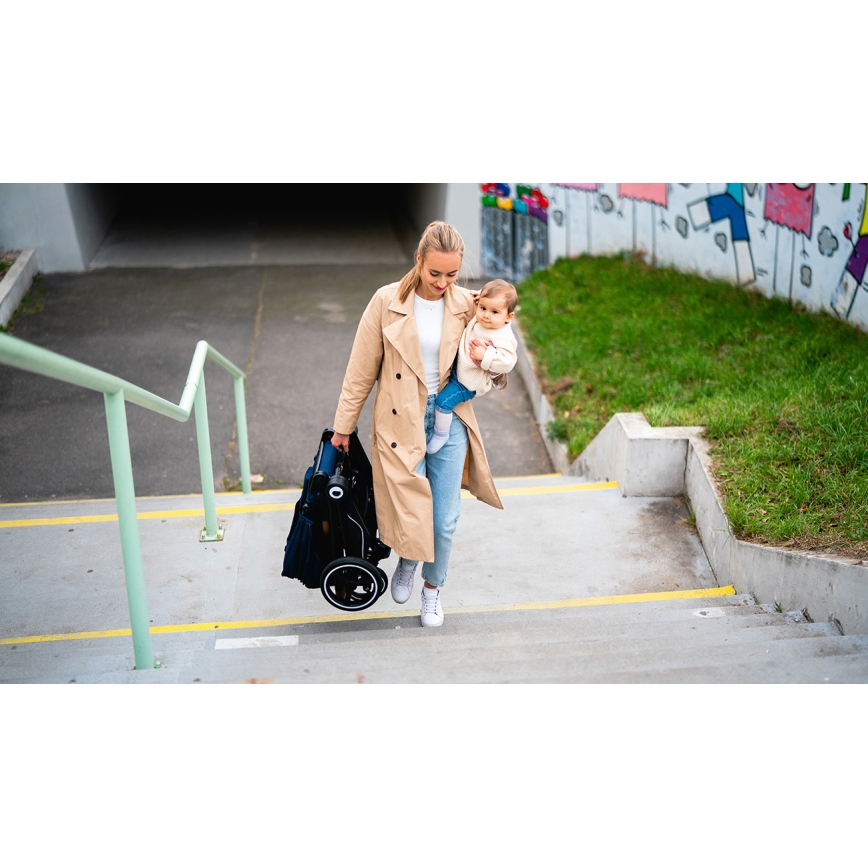 Lionelo - Carrinho combinado 2 em 1 MIKA Azul Marinho