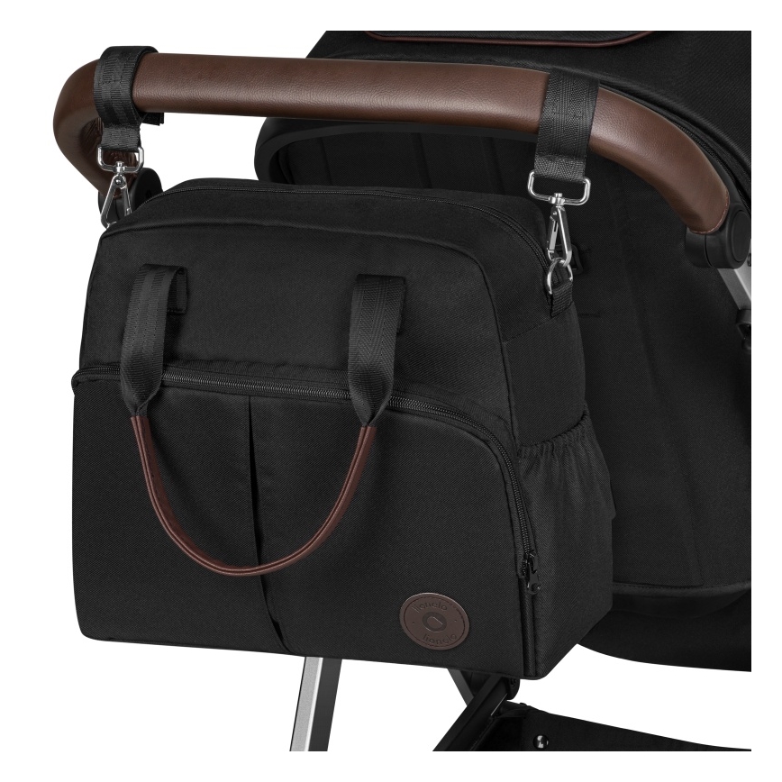 Lionelo - Carrinho combinado 3 em 1 AMBER Preto e Prateado