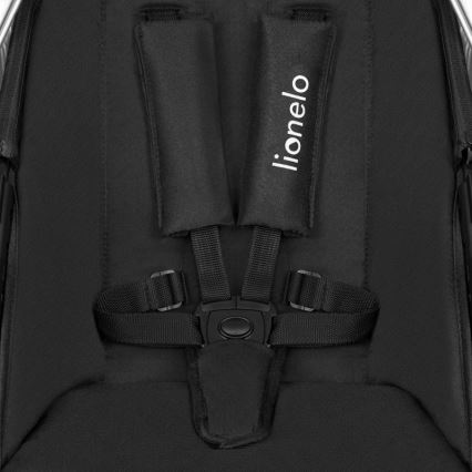 Lionelo - Carrinho combinado 3 em 1 AMBER Preto e Prateado