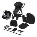 Lionelo - Carrinho combinado 3 em 1 BIANKA Black Onyx