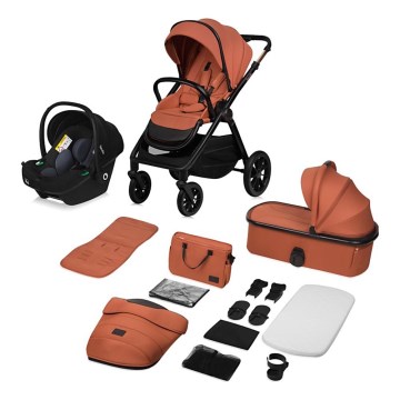 Lionelo - Carrinho combinado 3 em 1 LAYLA Castanho Ferrugem