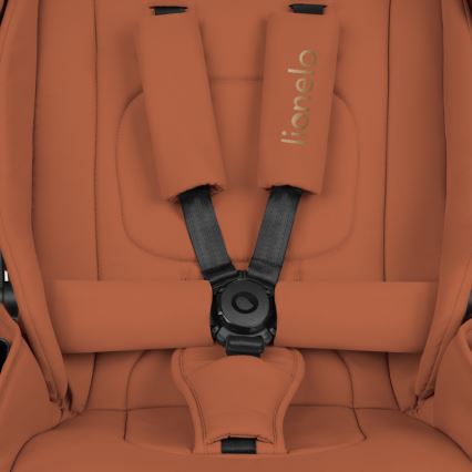 Lionelo - Carrinho combinado 3 em 1 MIKA PLUS Castanho Ferrugem