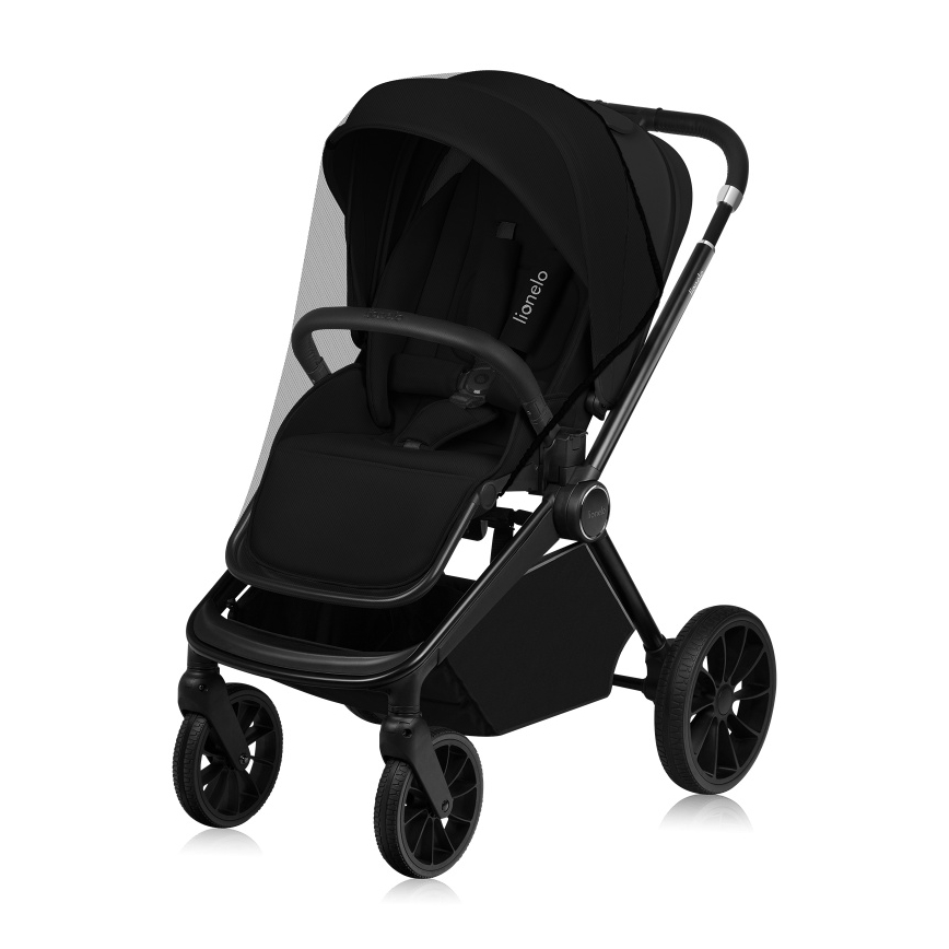 Lionelo - Carrinho combinado 3 em 1 MIKA PLUS Ônix Preto