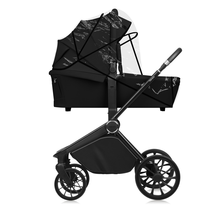 Lionelo - Carrinho combinado 3 em 1 MIKA PLUS Ônix Preto