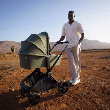 Lionelo - Carrinho combinado 3 em 1 MIKA PLUS Verde-oliva