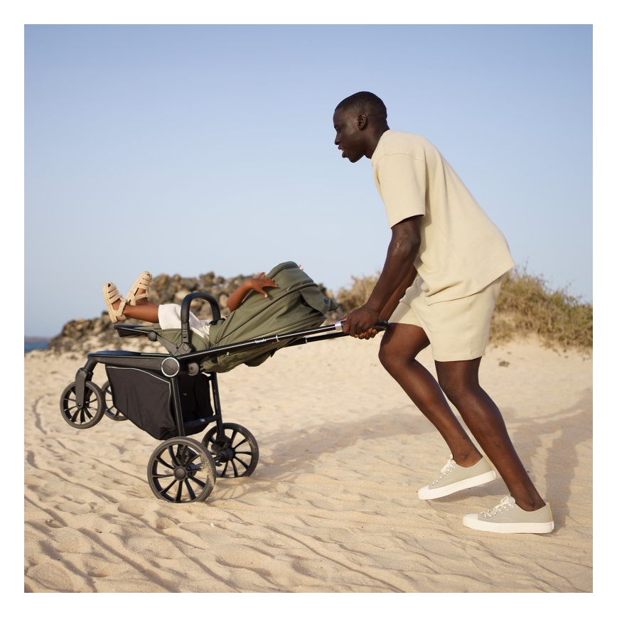 Lionelo - Carrinho combinado 3 em 1 MIKA PLUS Verde-oliva