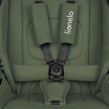 Lionelo - Carrinho combinado 3 em 1 MIKA PLUS Verde-oliva