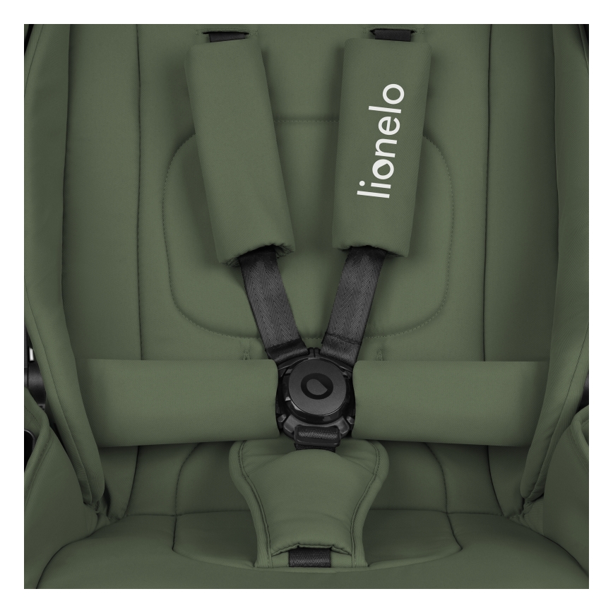 Lionelo - Carrinho combinado 3 em 1 MIKA PLUS Verde-oliva