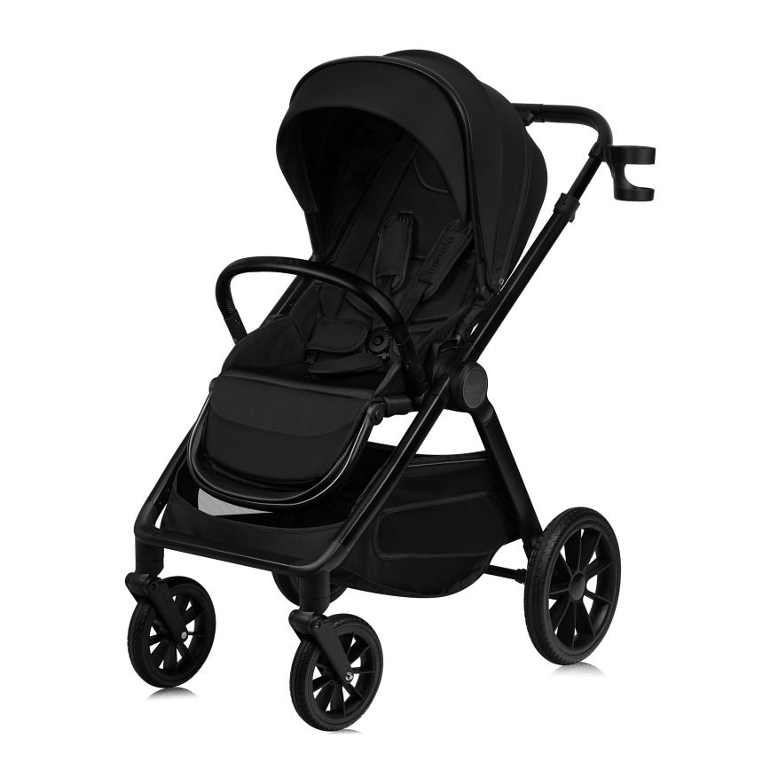 Lionelo - Carrinho de bebé combinado 2 em 1 LAYLA Black Onyx