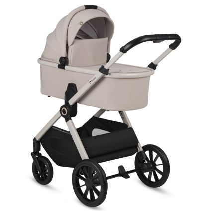 Lionelo - Carrinho de bebé combinado 3 em 1 LAYLA Bege Areia