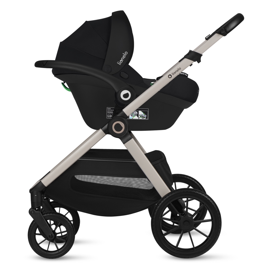 Lionelo - Carrinho de bebé combinado 3 em 1 LAYLA Bege Areia