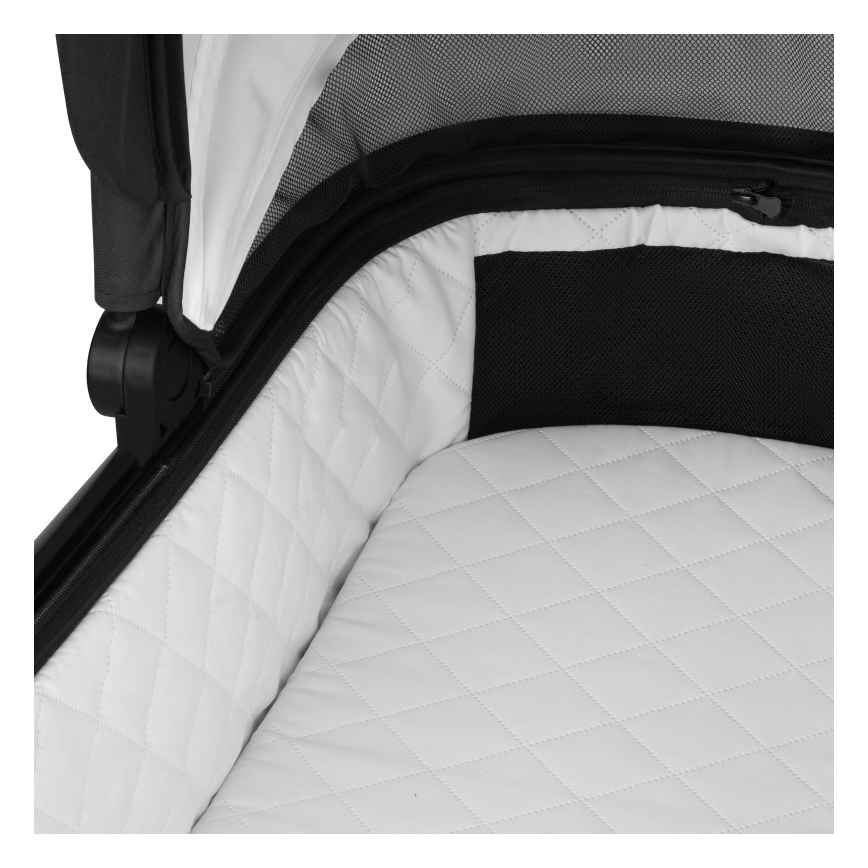 Lionelo - Carrinho de bebé combinado 3 em 1 LAYLA Preto Ônix