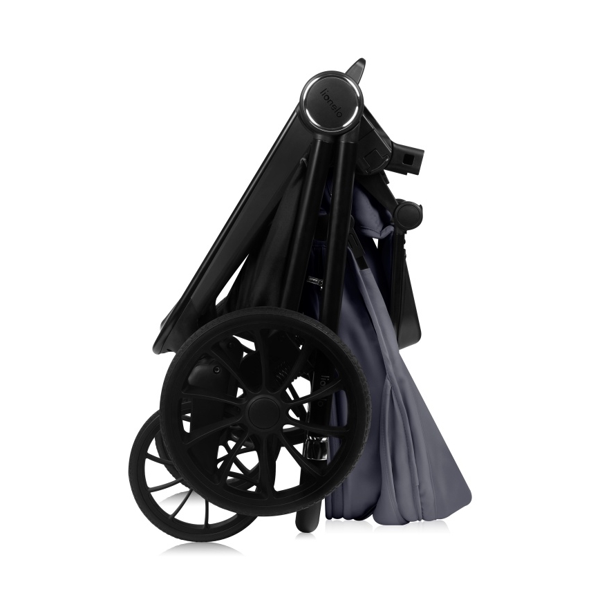 Lionelo - Carrinho de bebé combinado 3 em 1 MIKA PLUS Cinzento Stone