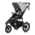 Lionelo - Carrinho de bebé desportivo AZURA preto/cinzento