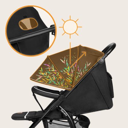 Lionelo - Carrinho de passeio ANNET TOUR preto/verde