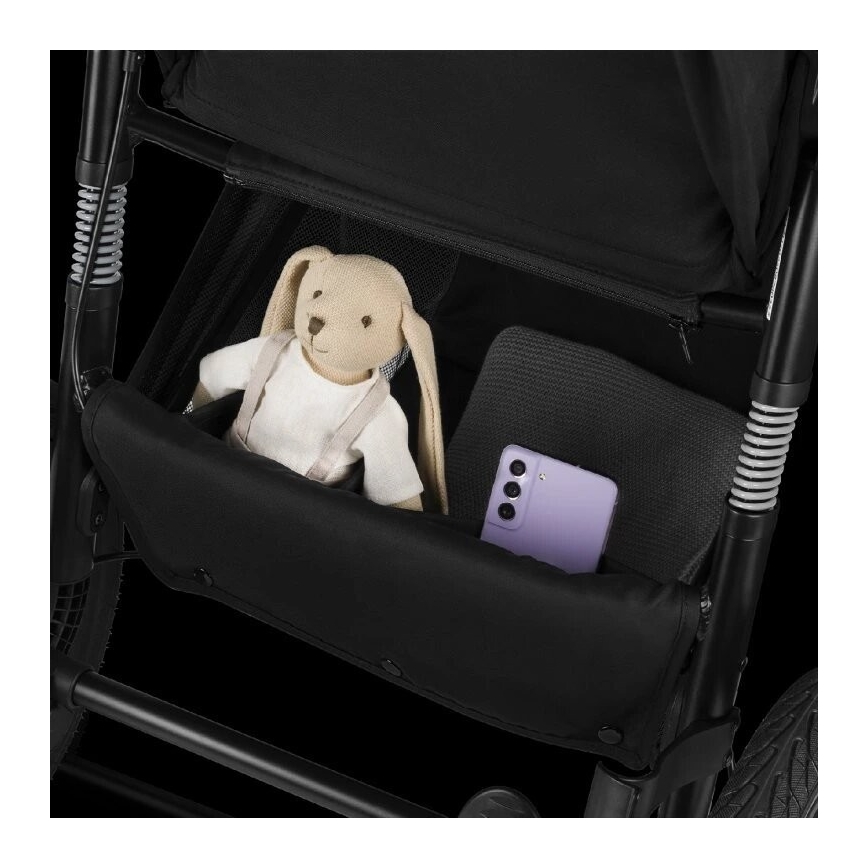 Lionelo - Carrinho de passeio AZURA preto/cinzento