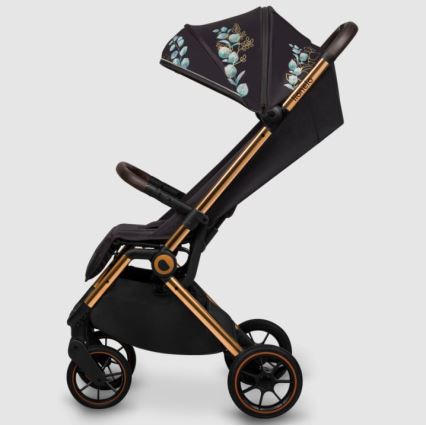 Lionelo - Carrinho de passeio desportivo CLOE preto/azul/dourado