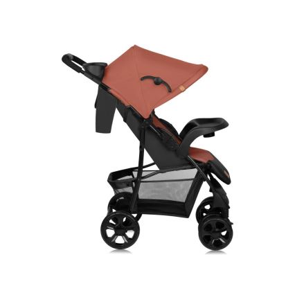 Lionelo - Carrinho de passeio desportivo EMMA PLUS tijolo/preto