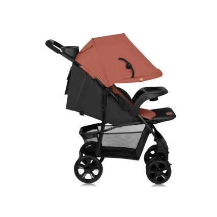 Lionelo - Carrinho de passeio desportivo EMMA PLUS tijolo/preto