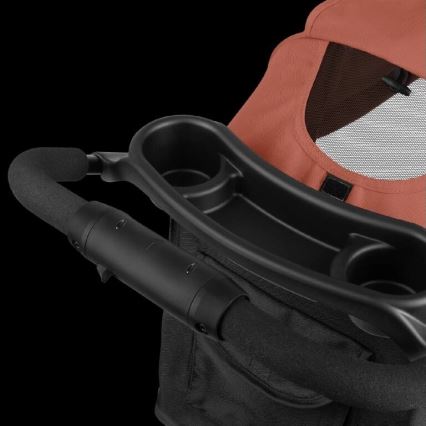 Lionelo - Carrinho de passeio desportivo EMMA PLUS tijolo/preto