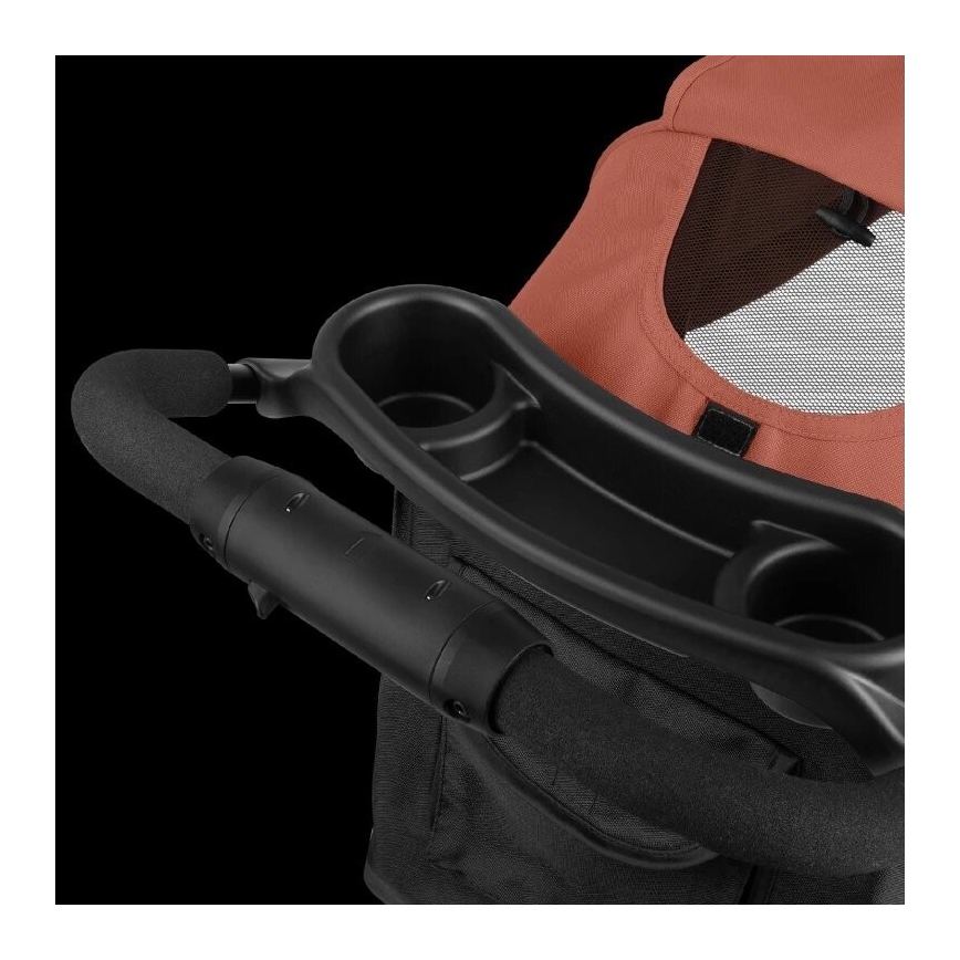 Lionelo - Carrinho de passeio desportivo EMMA PLUS tijolo/preto