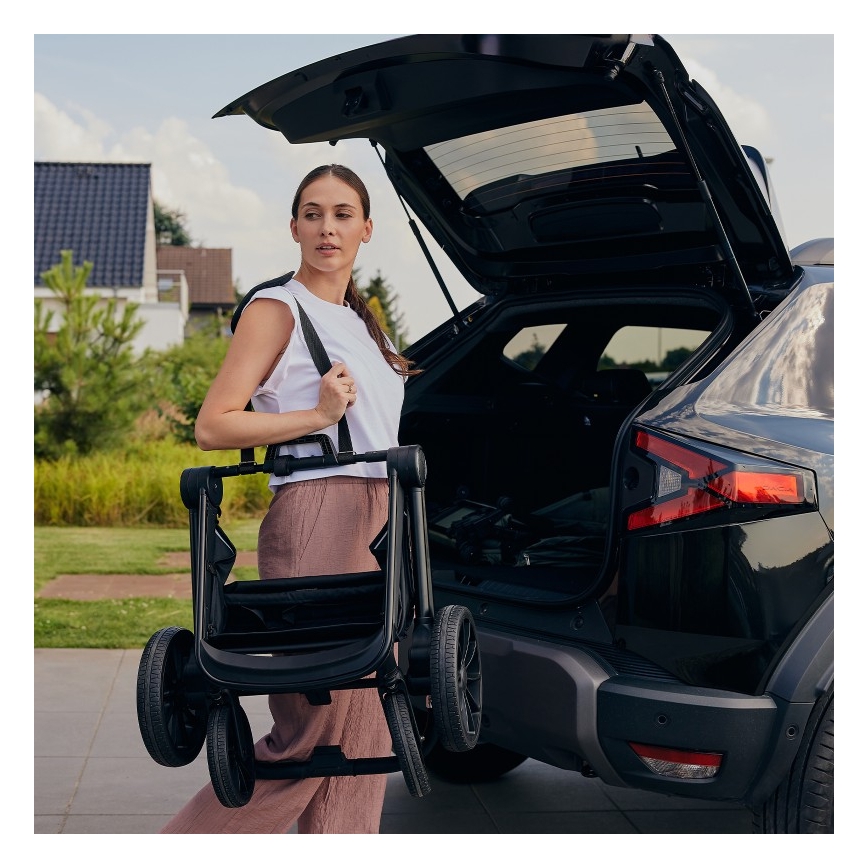 Lionelo - Carrinho de passeio desportivo MIKA PLUS Pedra Cinzenta