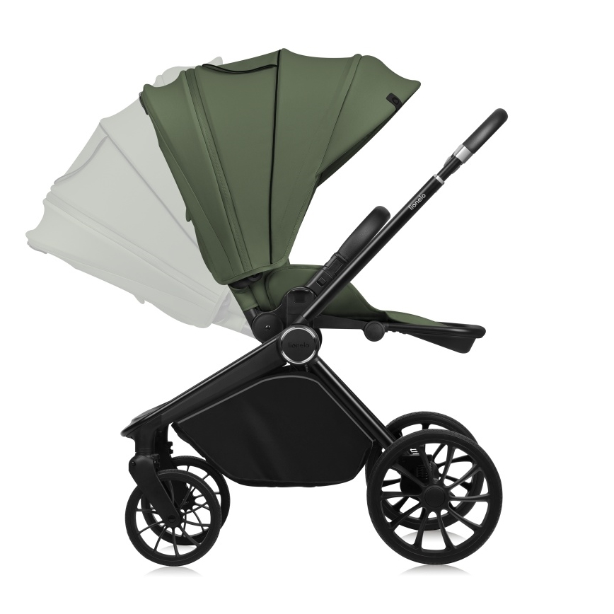 Lionelo - Carrinho de passeio esportivo MIKA PLUS Verde Oliva